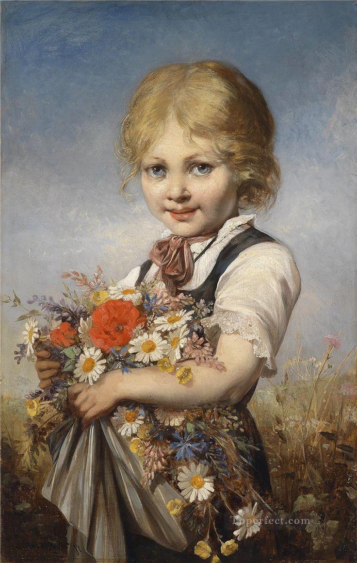 Girl Carl Schweninger Jr impressionism Oil Paintings